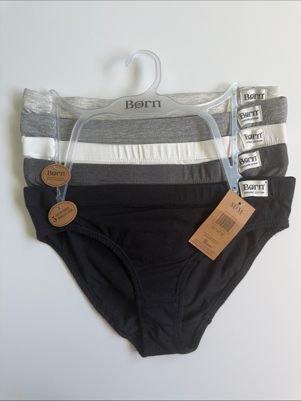 Born Organic Cotton Briefs SZ M NEW!